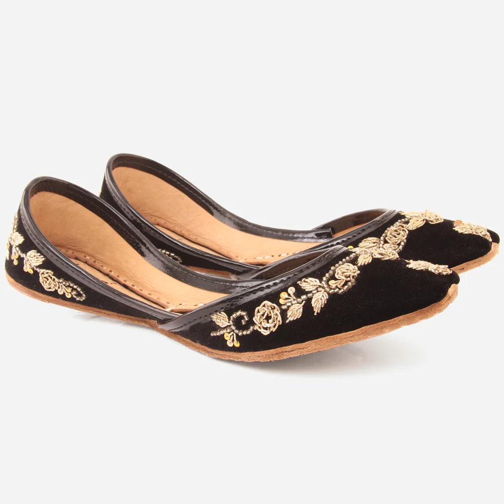 Womens "JUDY" Embroidered Handcrafted Indian Khussa - Image 2