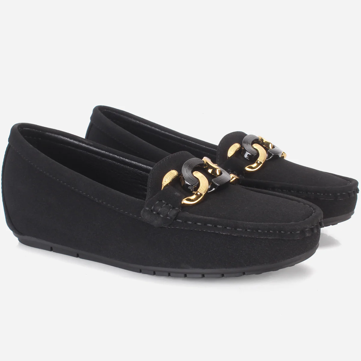 Womens "KADENCE" Low Wedge Moccasins - Image 2