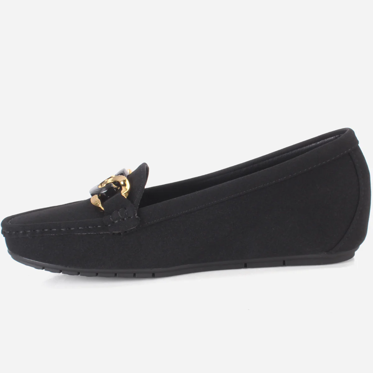 Womens "KADENCE" Low Wedge Moccasins - Image 3