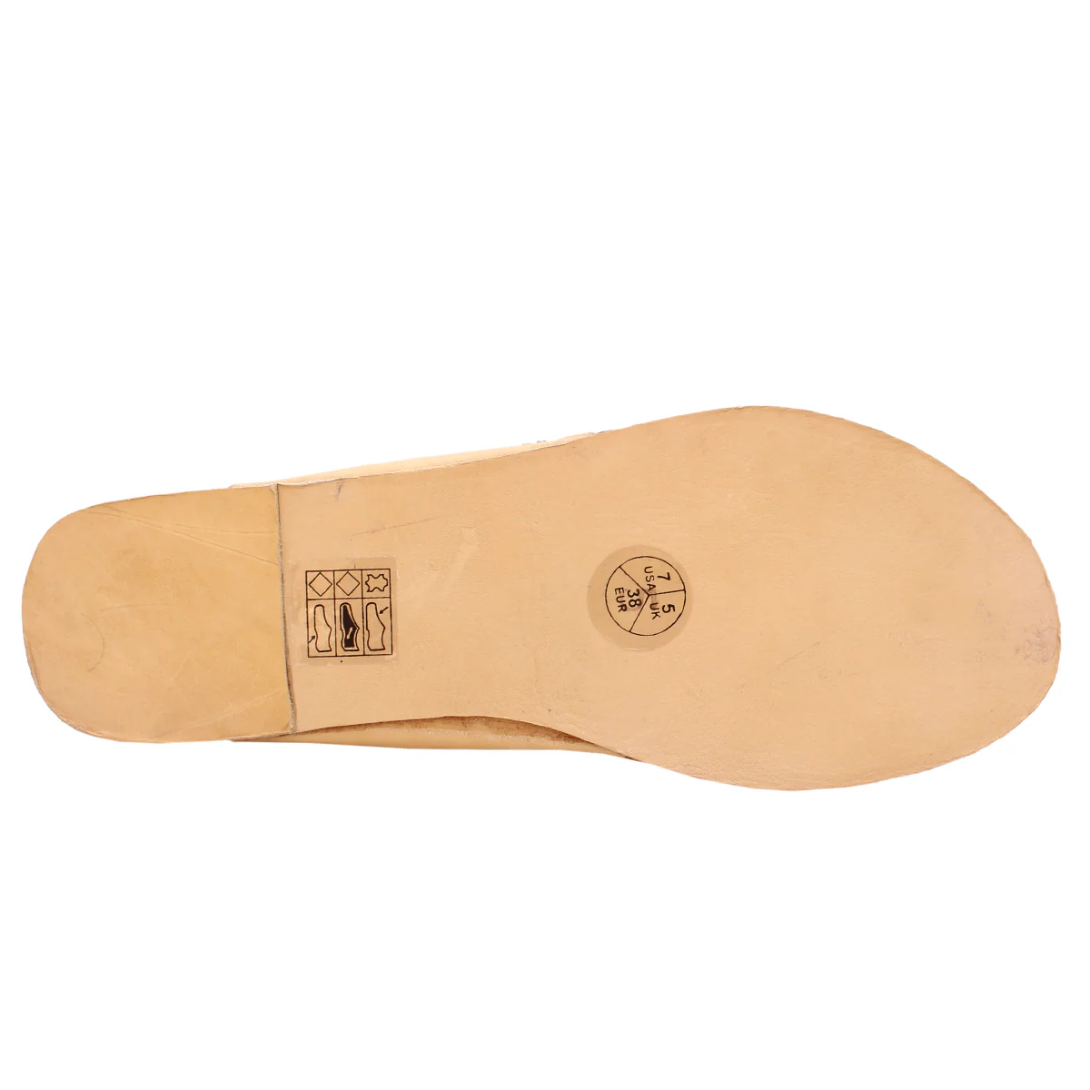 Womens "KARIKA" Decorated Leather Kolhapuri Slippers - Image 5