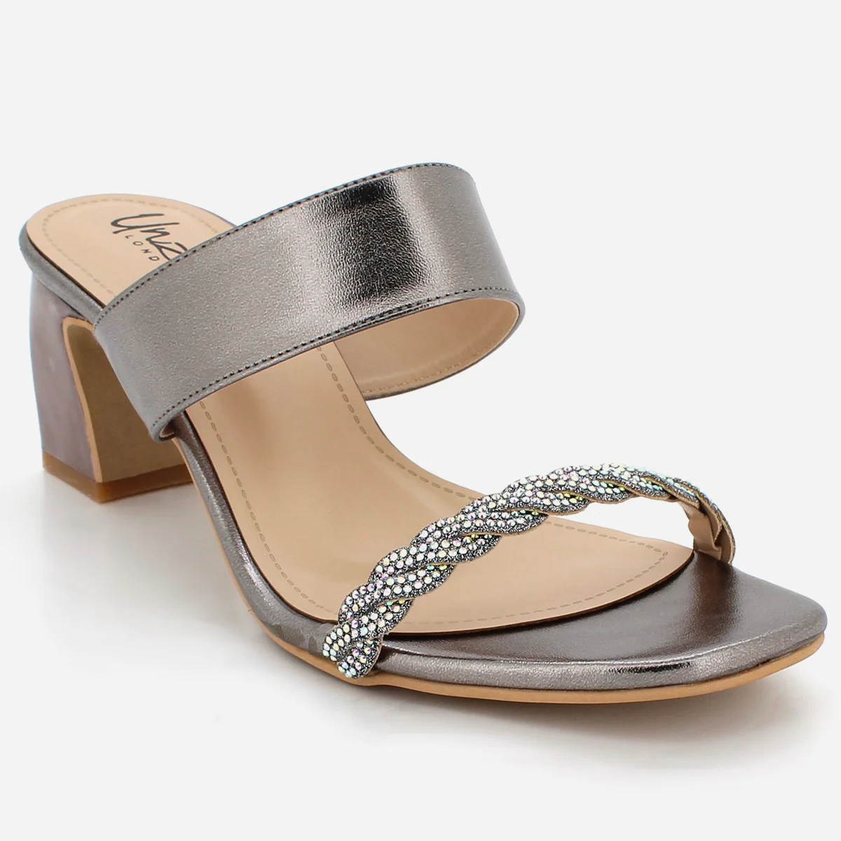Womens "KESWA" Decorated Block Heel Sandals