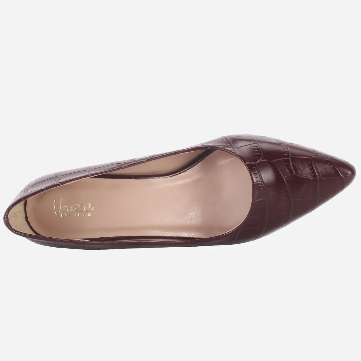 Women's "KIENNA" Textured Block Heel Courts - Image 4