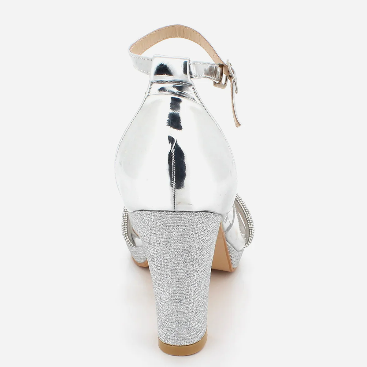 Womens "KUKEE" Crystal Adorned Party Sandals - Image 3