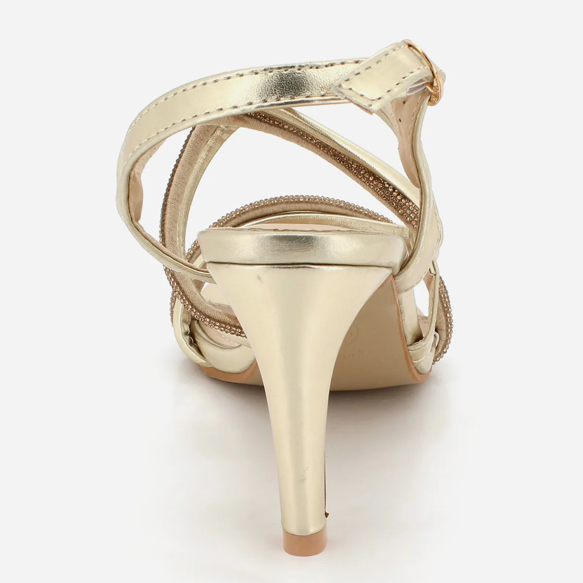 Womens "KUKEE" Crystal Adorned Party Sandals - Image 3
