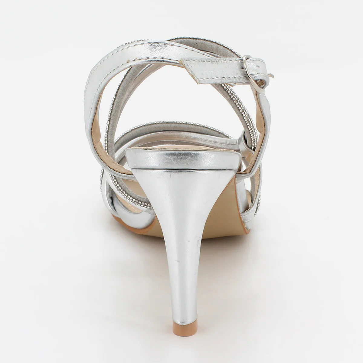 Womens "KUKEE" Crystal Adorned Party Sandals - Image 3
