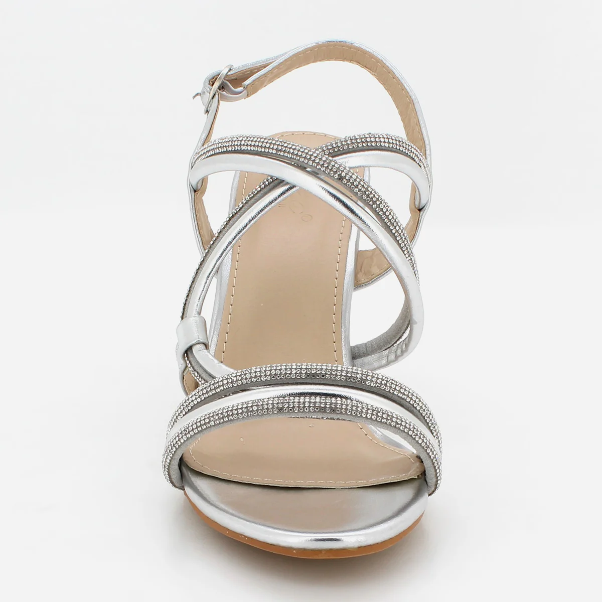 Womens "KUKEE" Crystal Adorned Party Sandals - Image 5