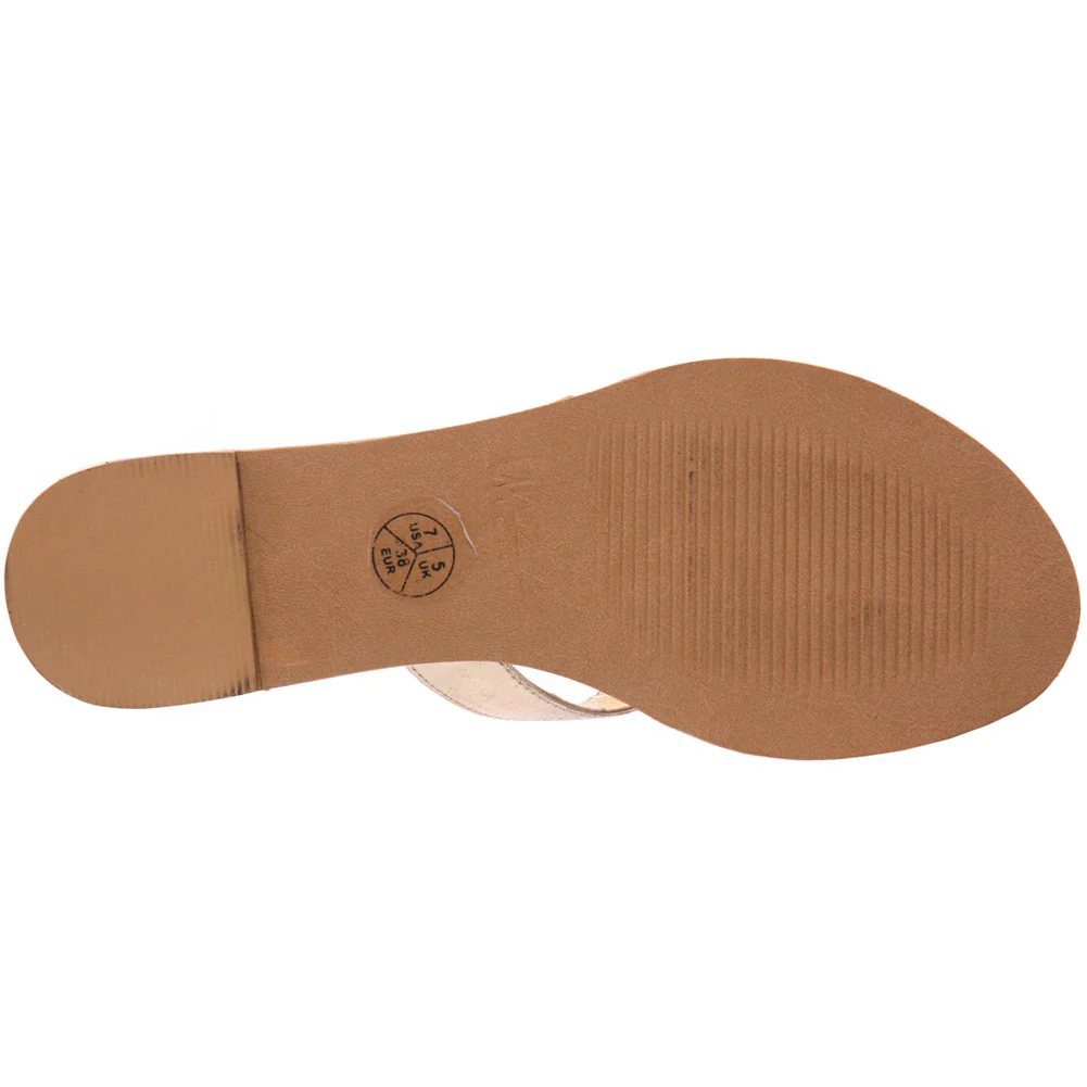 Womens Large Stones Flat Thong Sandal - Image 5