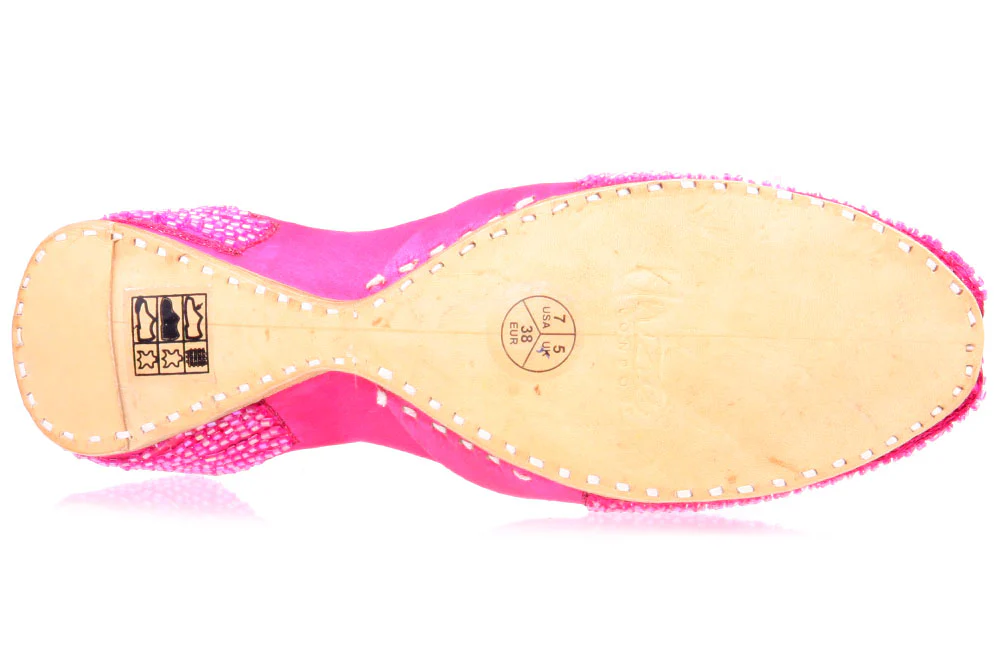 Womens Leather Indian Khussa Pumps - Image 5