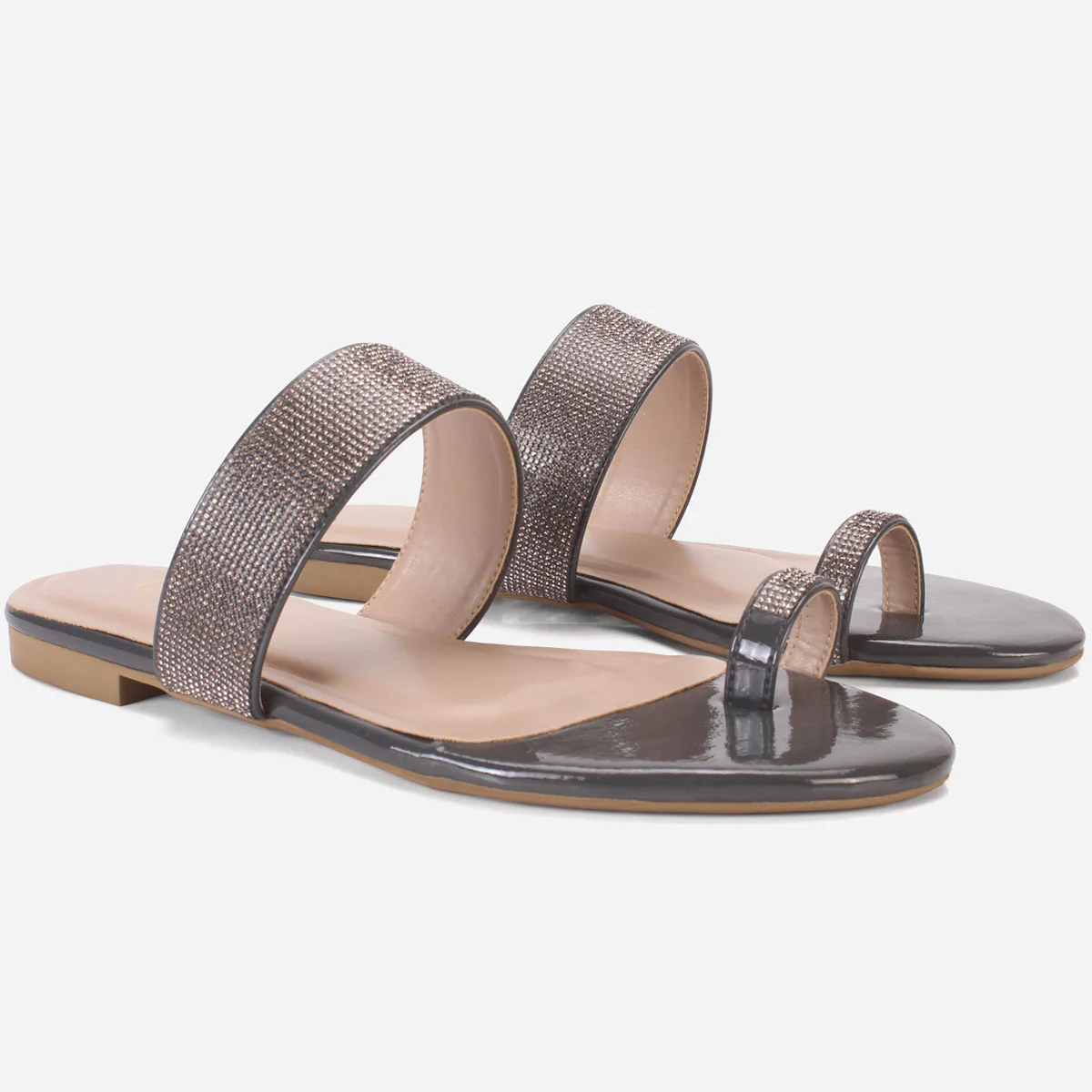 Women's "LEXI" Decorated Toe Ring Summer Slippers - Image 2