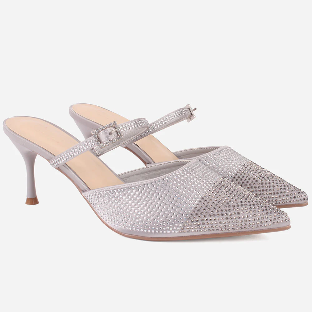 Women's "LIKORICE" Glittery Evening Sandals - Image 2
