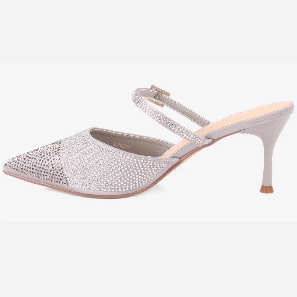 Women's "LIKORICE" Glittery Evening Sandals - Image 3