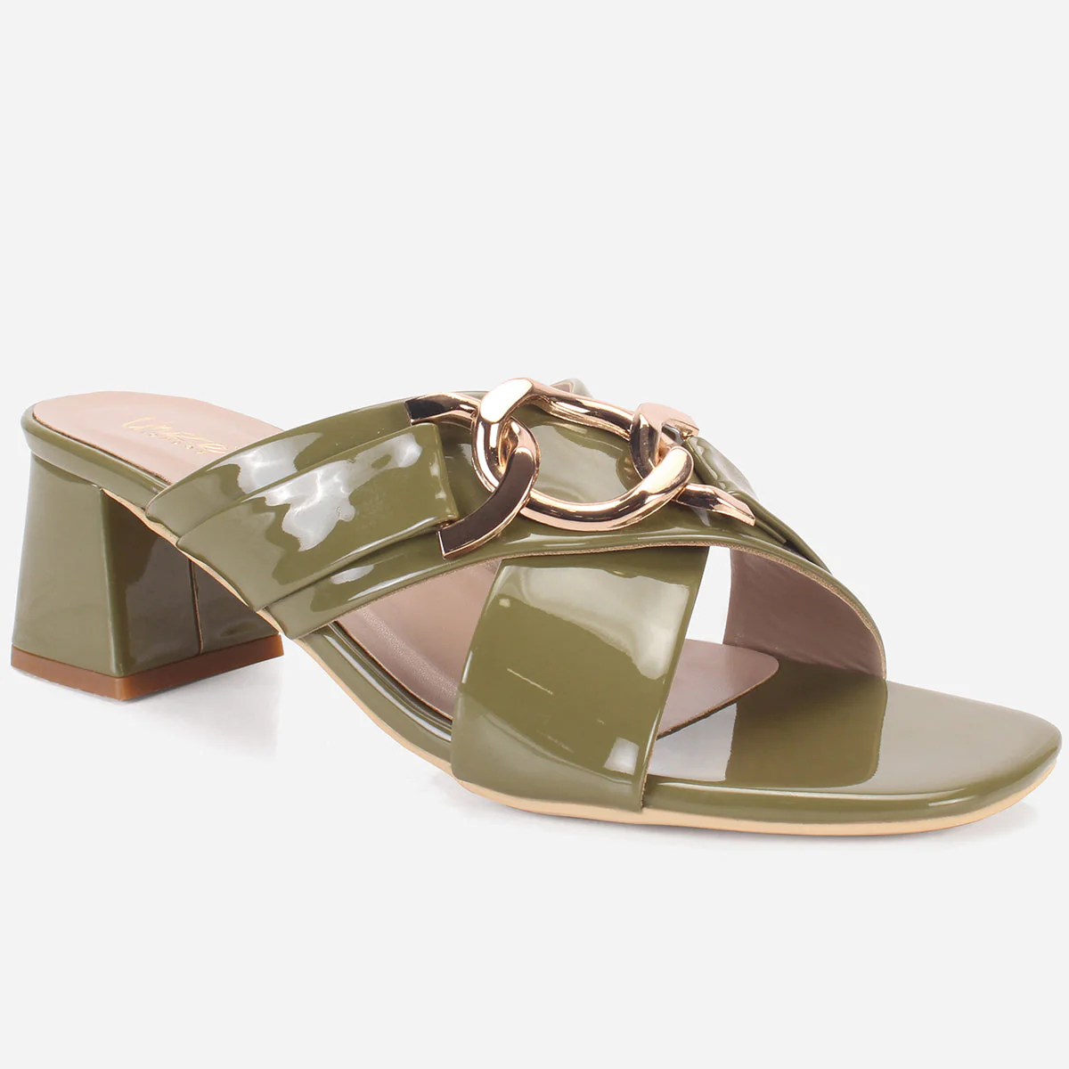 Womens "LINNLY" Block Heeled Sandals