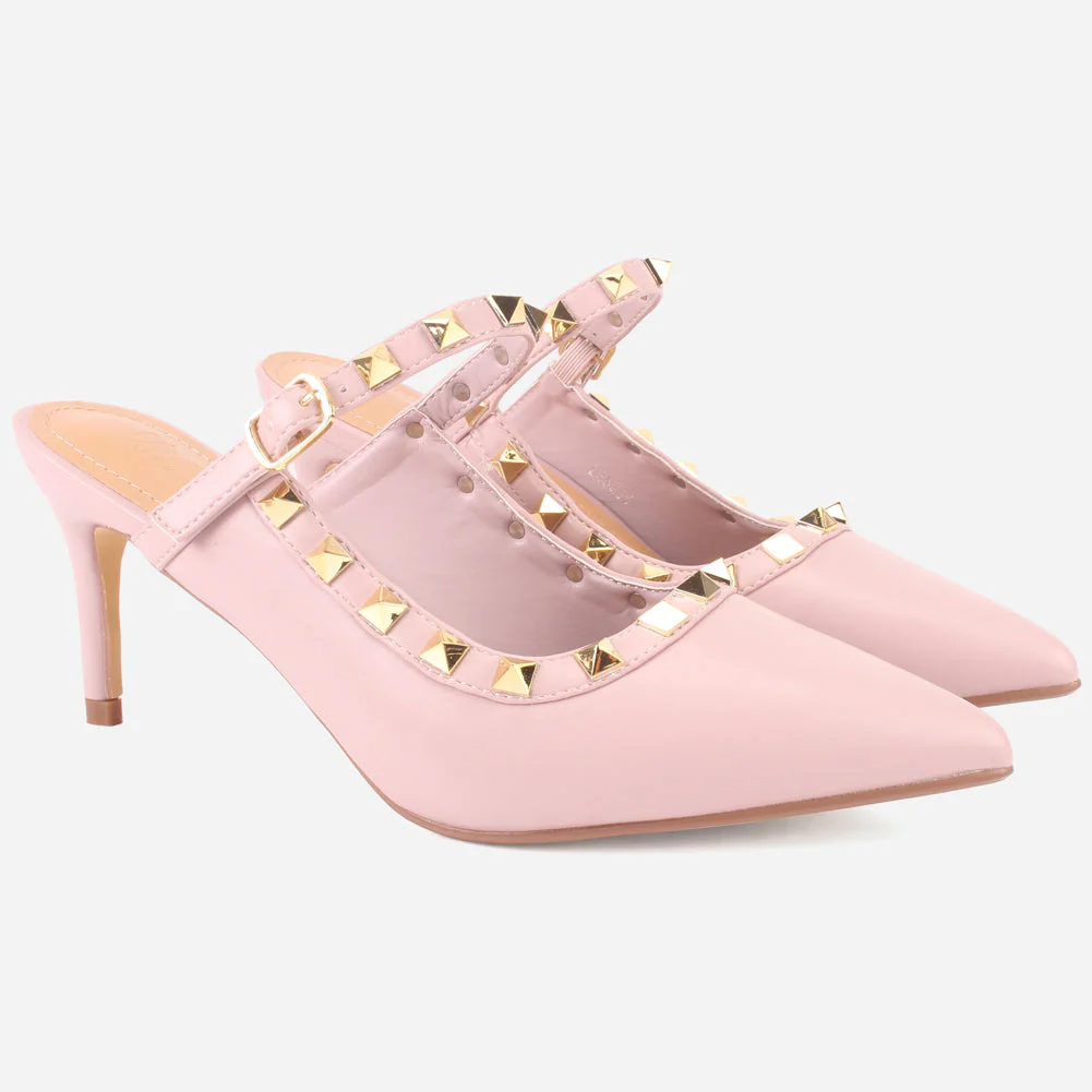 Women's "LIZA" Studs Accented Sandals - Image 2