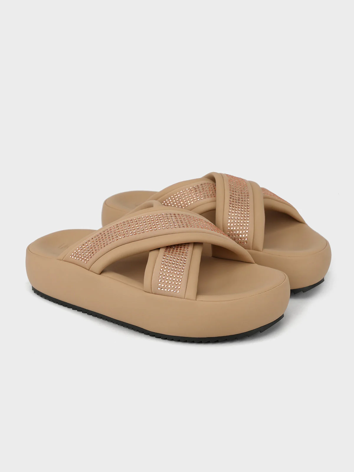 Womens "LUCIO" Crossover Casual Slippers - Image 2