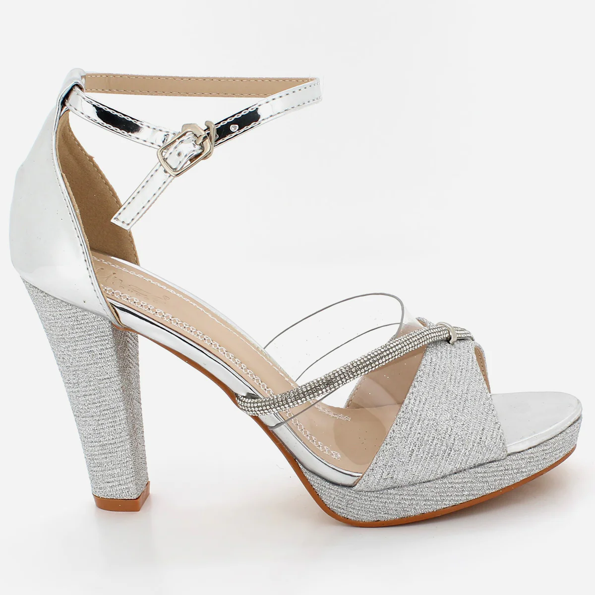 Womens "LUNA" Fancy Decorated Wedding Sandals - Image 2