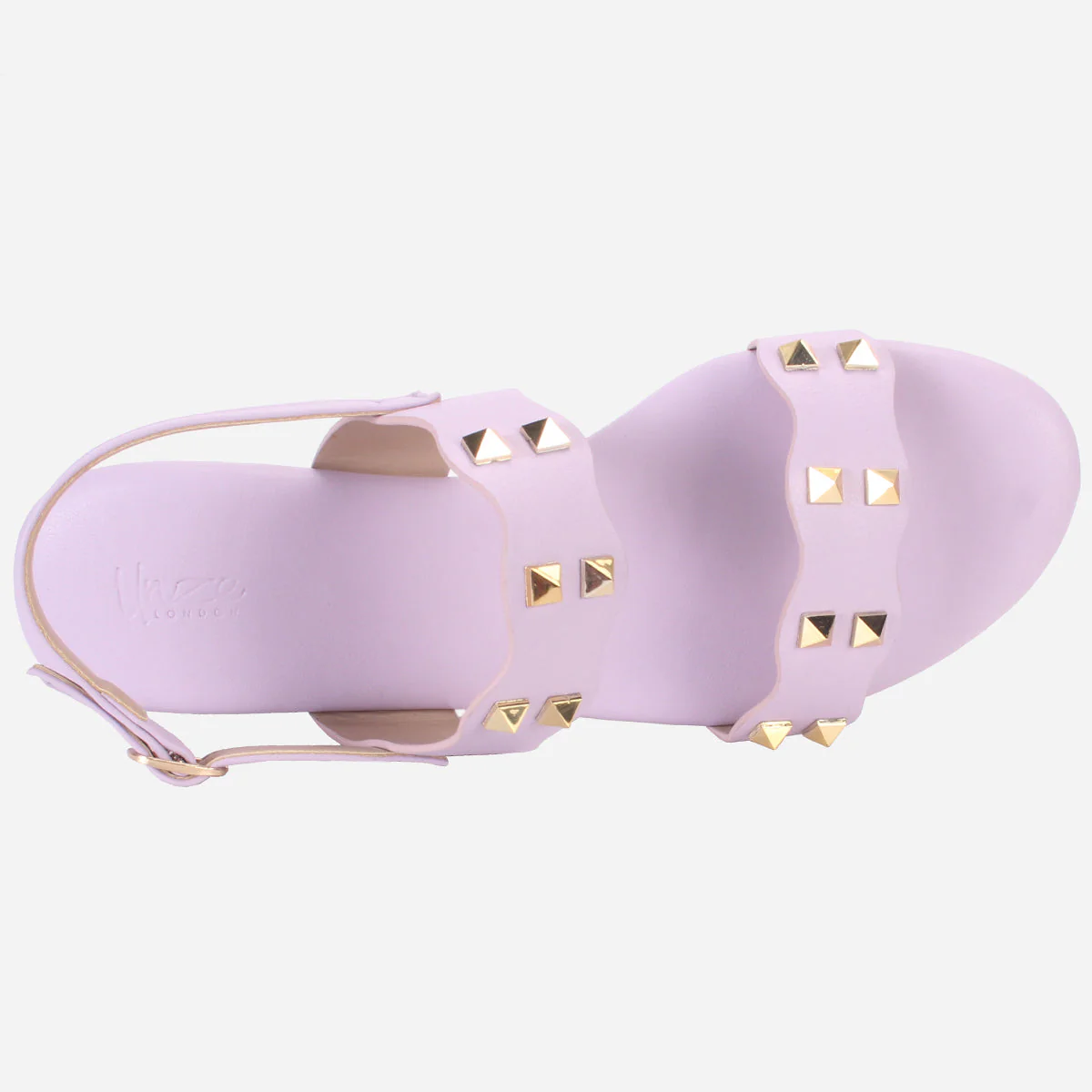 Womens "MAEY" Flat Stud Detailing Summer Sandals - Image 4