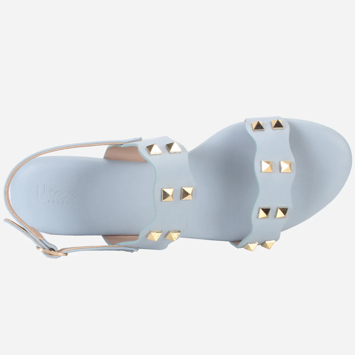 Womens "MAEY" Flat Stud Detailing Summer Sandals - Image 4