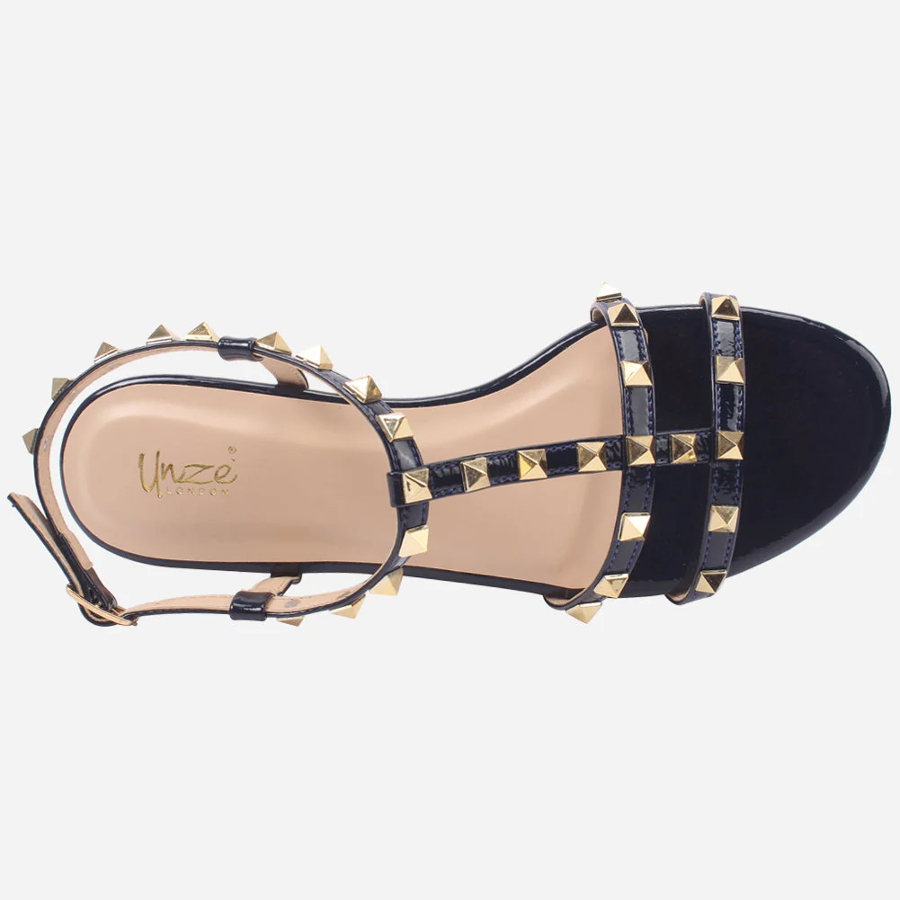 Womens "MAIDAS" Studs Detailing Flat Sandals - Image 4