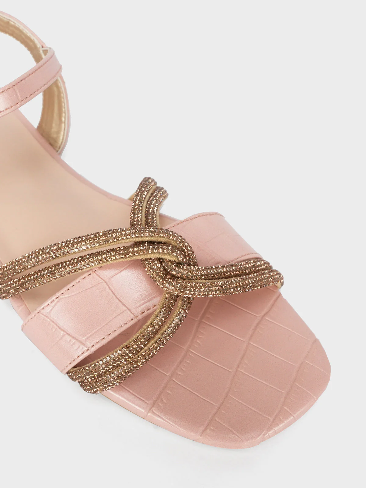 Women's "MARTINA" Crystals Detailing Sandals - Image 4