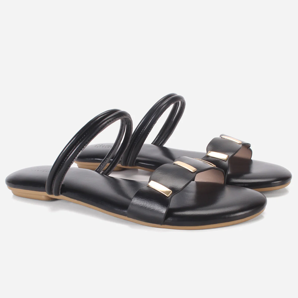 Womens "MILES" Comfy Flat Open-Toe Summer Slippers - Image 2