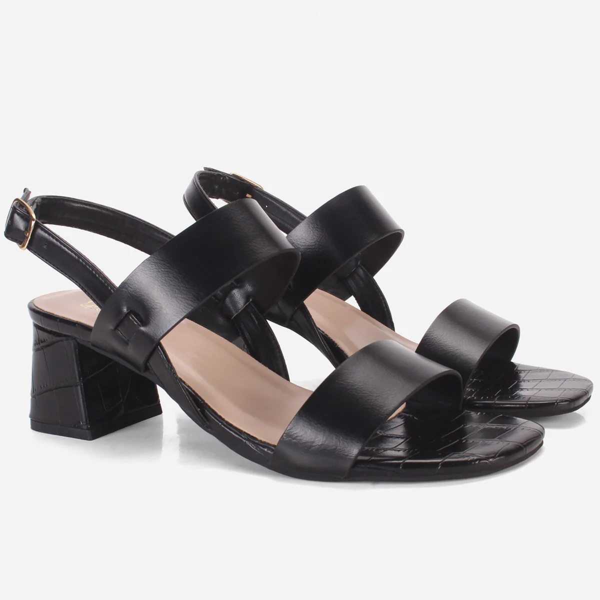 Women's "MOIERA" Block Heeled Open Toe Sandals - Image 2