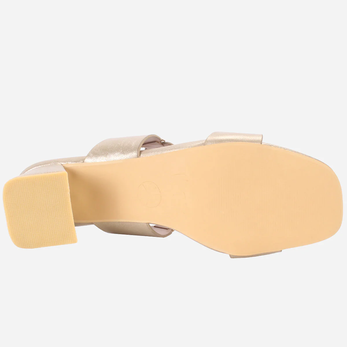 Womens "NATALIA" Fancy Block Heel Slide In Sandals - Image 5