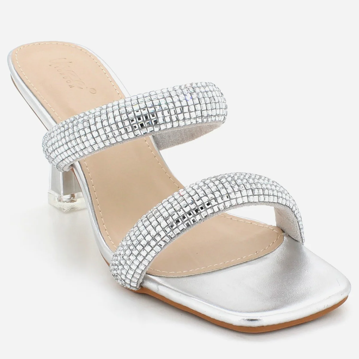 Womens "NAXI" Crystal Decorated Party Sandals