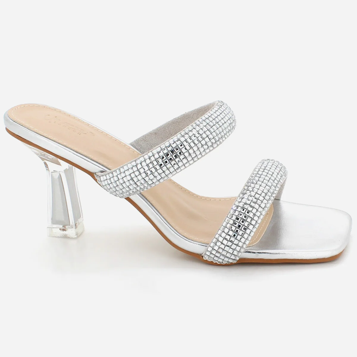 Womens "NAXI" Crystal Decorated Party Sandals - Image 2