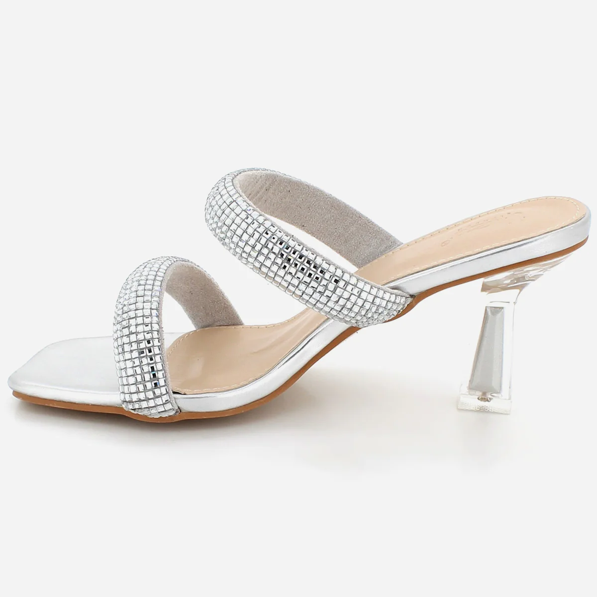 Womens "NAXI" Crystal Decorated Party Sandals - Image 4