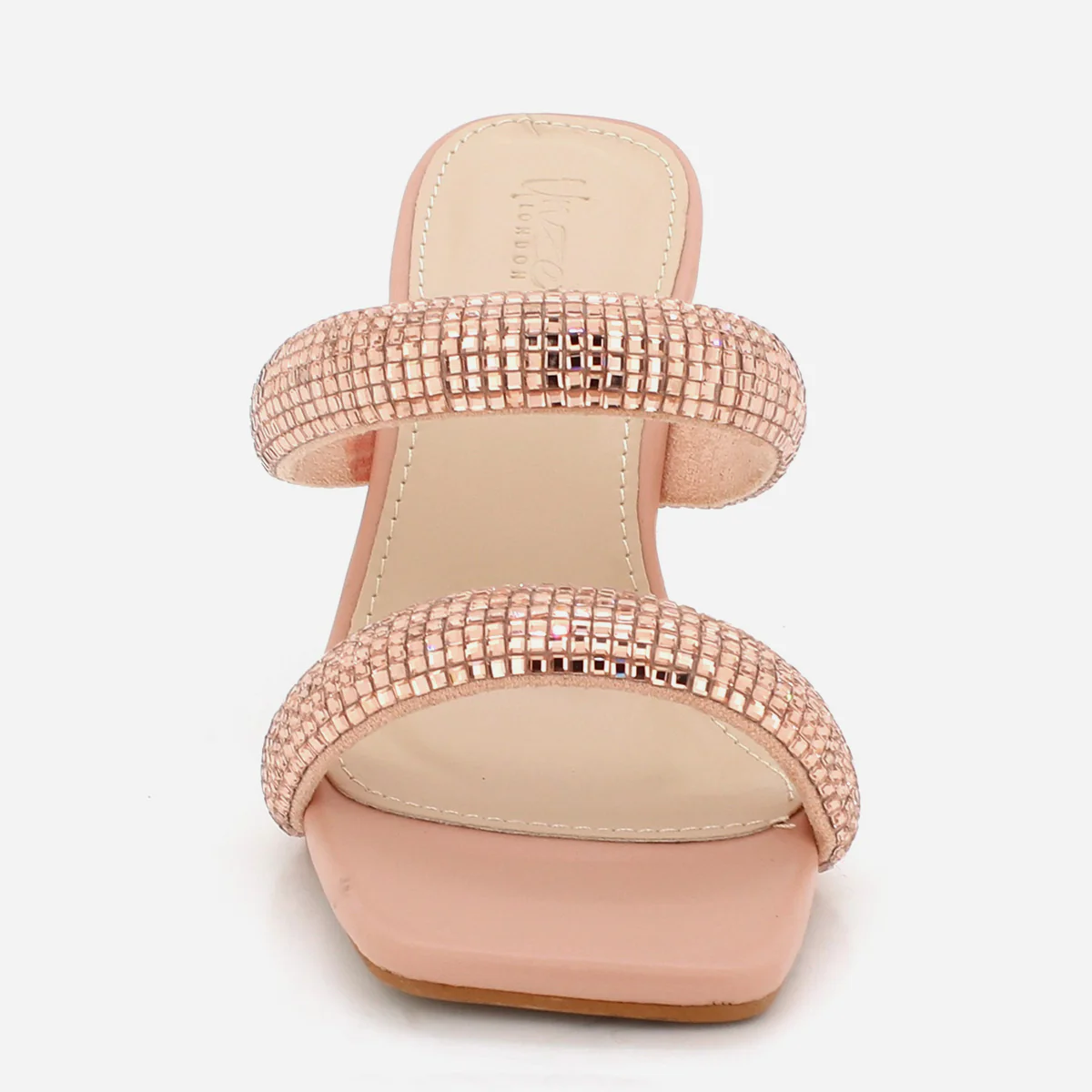 Womens "NAXI" Crystal Decorated Party Sandals - Image 5
