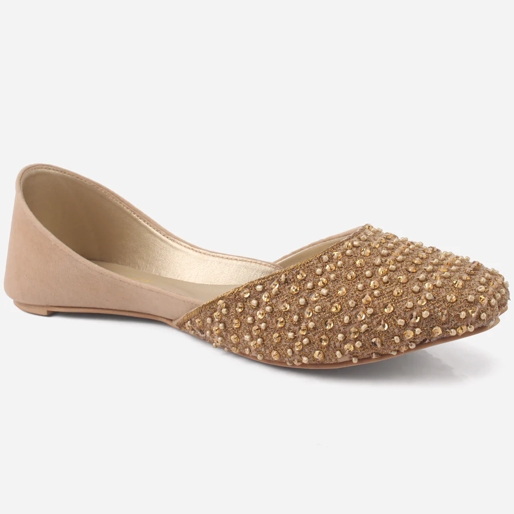 Women's "NISHA" Embellished Leather Indian Khussa