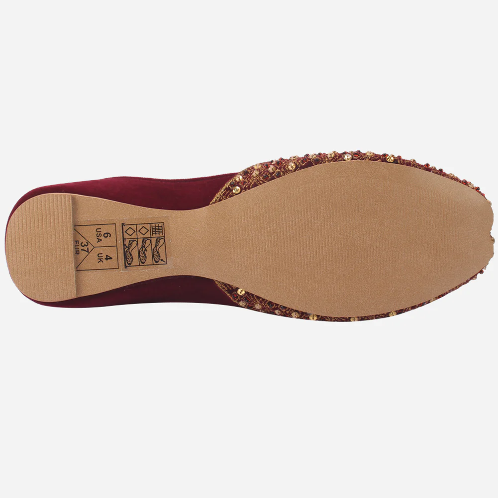 Women's "NISHA" Embellished Leather Indian Khussa - Image 5