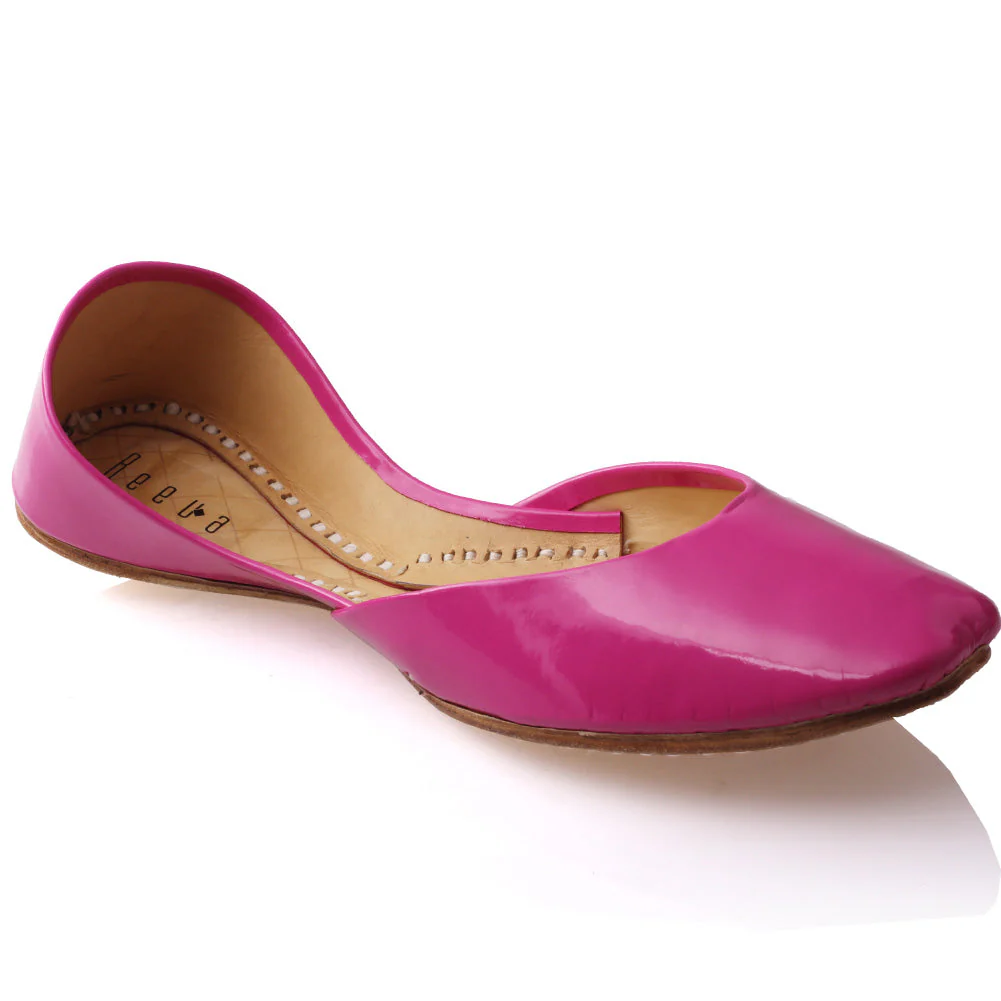Womens ‘Nista’ Leather Indian Slipper Pumps