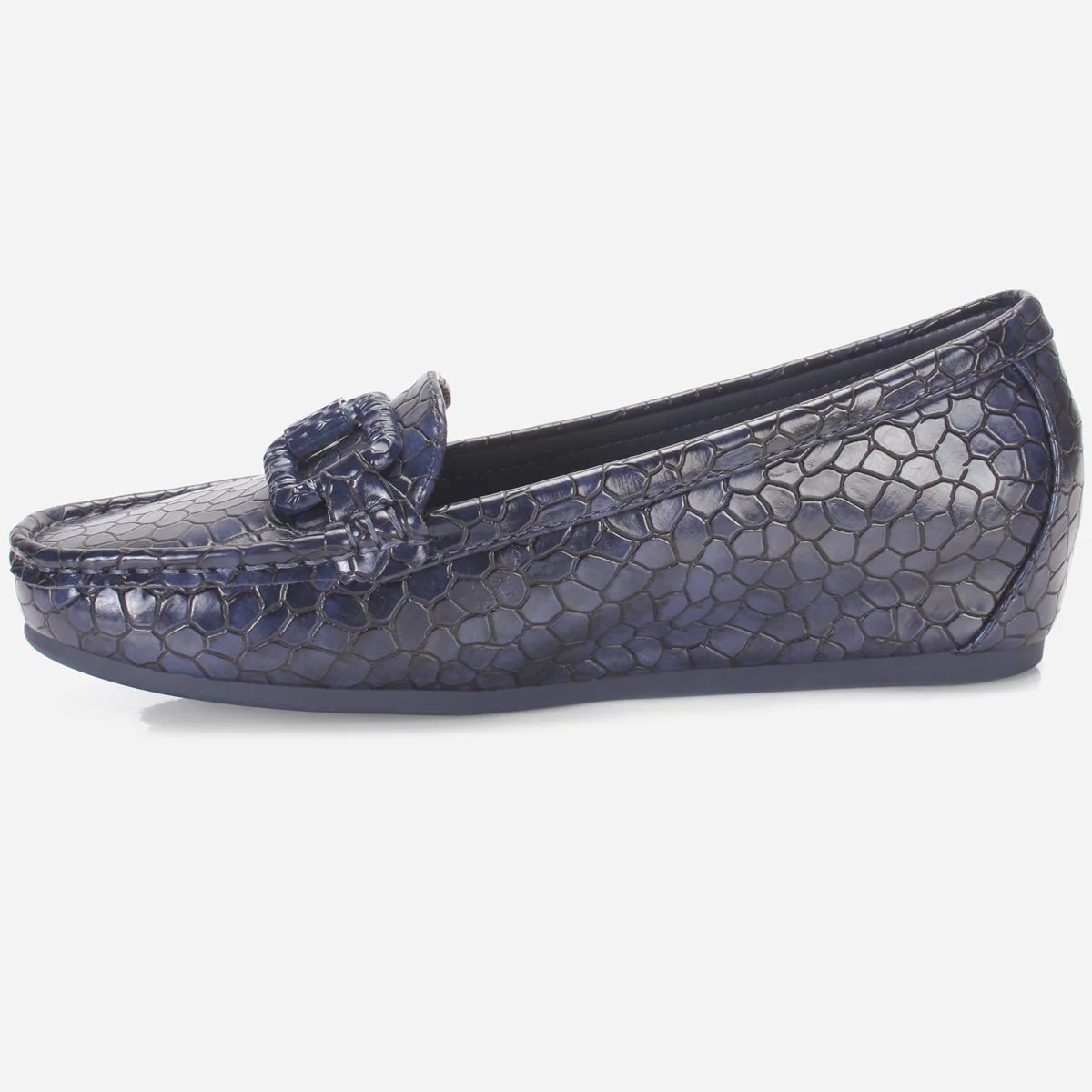 Womens "NOOHRY" Wedge Comfy Slide In Moccasins - Image 3