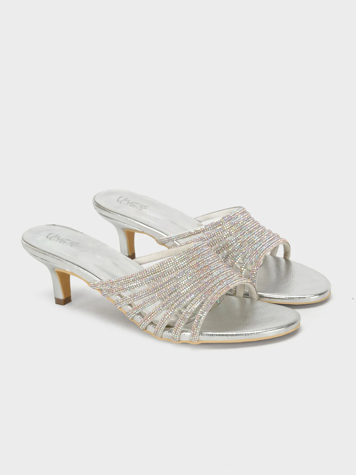 Womens "OBERON" Stylish Diamante Sandals - Image 2
