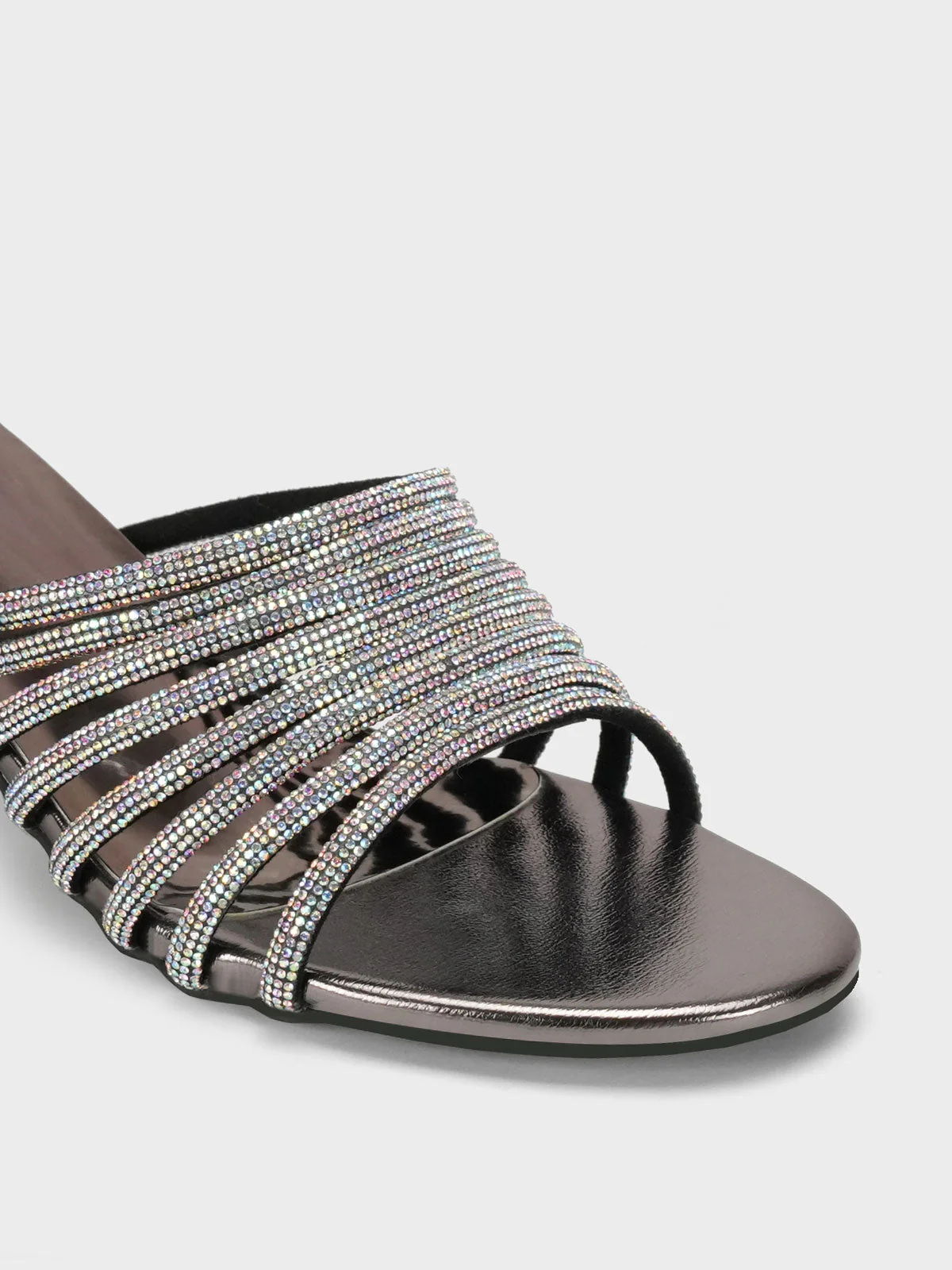 Womens "OBERON" Stylish Diamante Sandals - Image 4