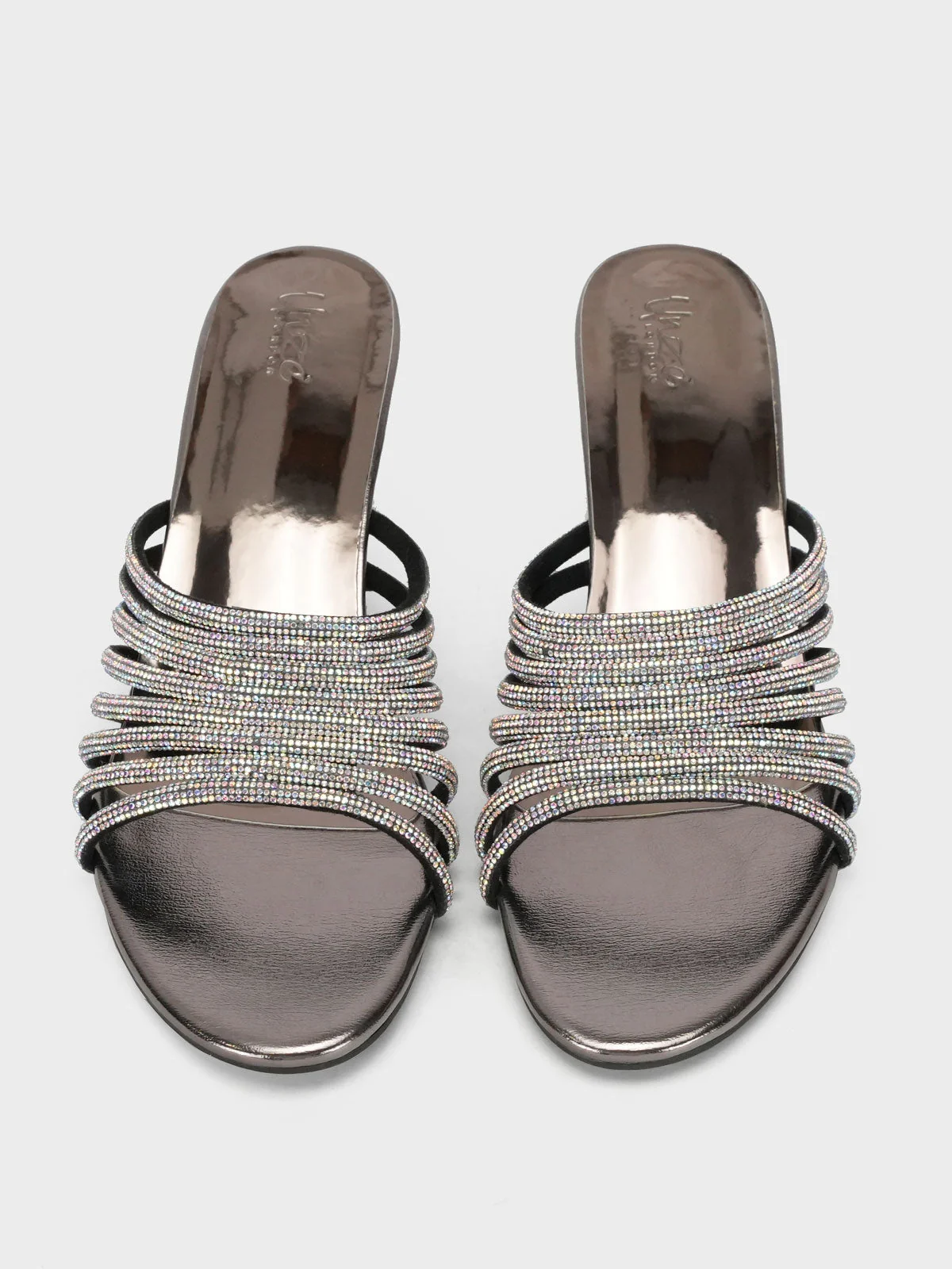 Womens "OBERON" Stylish Diamante Sandals - Image 5