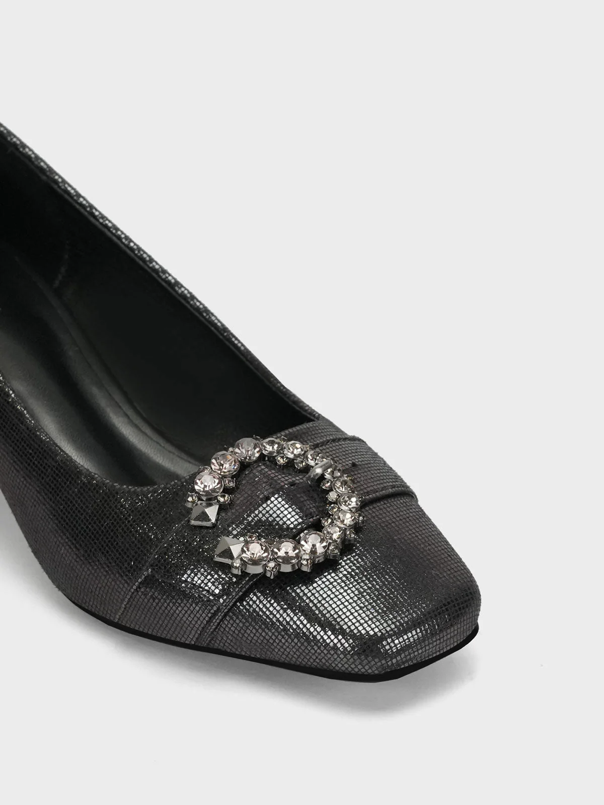 Women's "ONNIKA" Block Heel Fancy Courts - Image 4