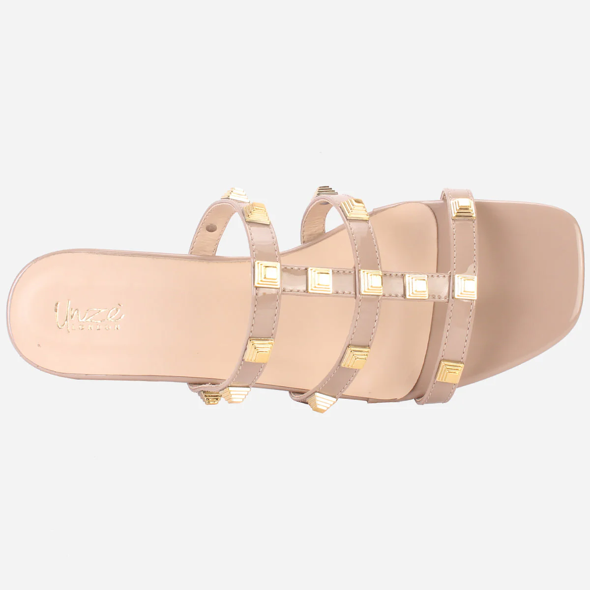 Womens "OZLEM" Decorated Block Heel Sandals - Image 4