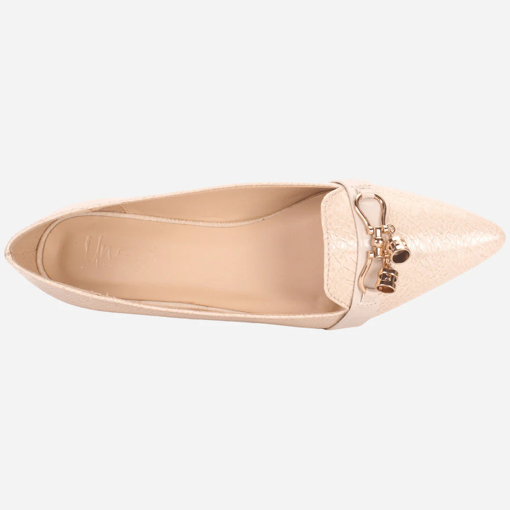 Women's "POLLI" Pointed Toe Slip On Flat Pumps - Image 4