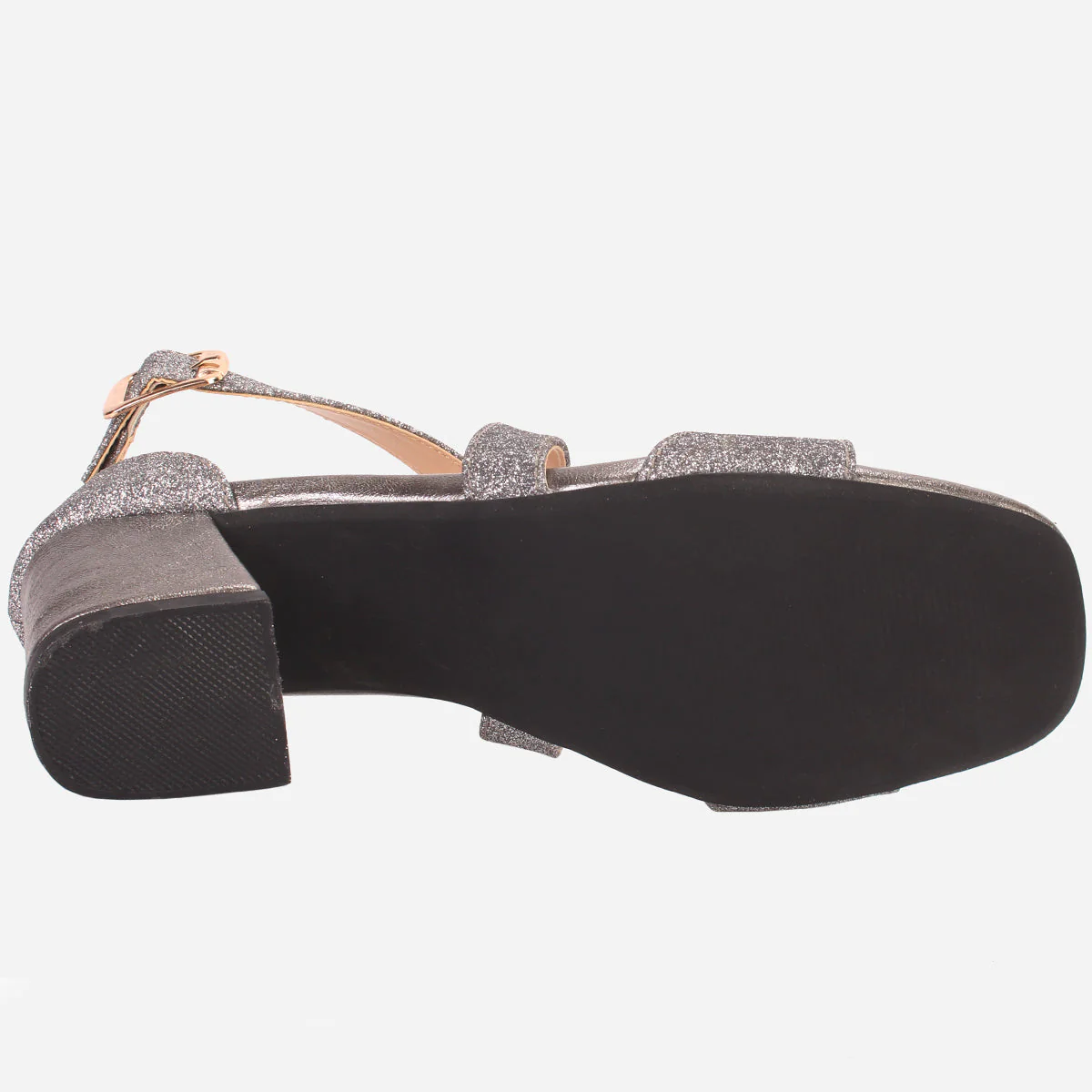 Womens "POPEL" Glittery Open Toe Summer Sandals - Image 5