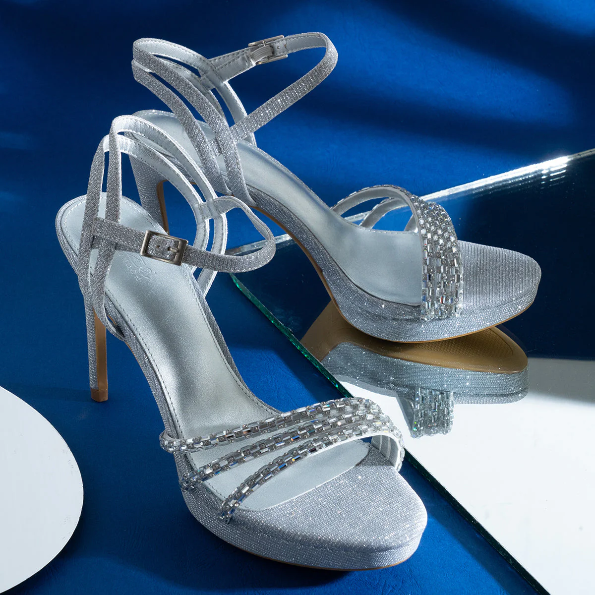 Women's "RAYYANA" Decorated Heeled Party Sandals - Image 6