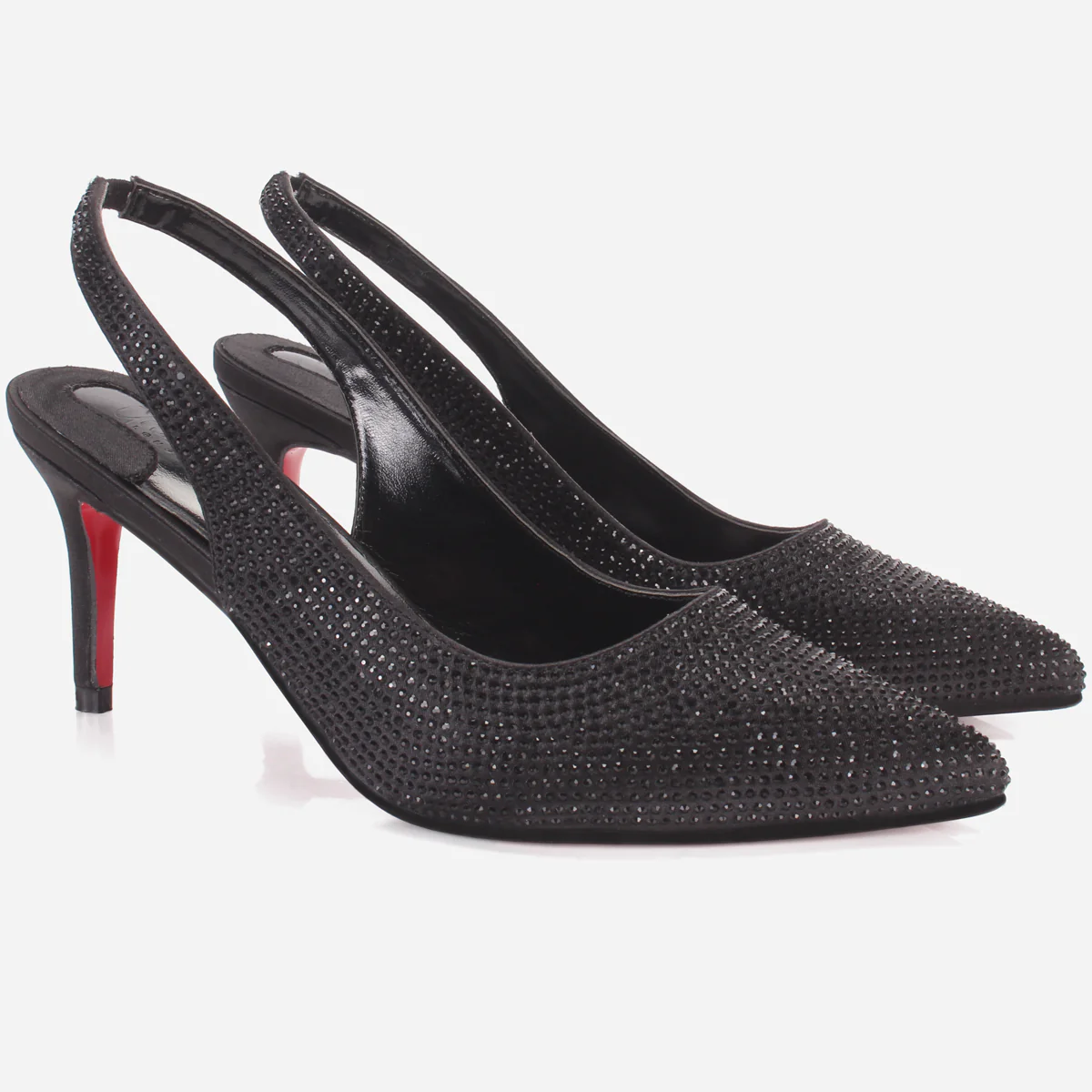 Womens "REETU" Pointed Toe Sling Back Heeled Sandals - Image 2