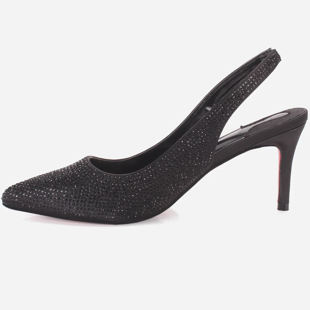 Womens "REETU" Pointed Toe Sling Back Heeled Sandals - Image 3