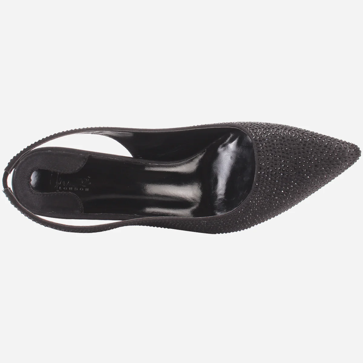 Womens "REETU" Pointed Toe Sling Back Heeled Sandals - Image 4