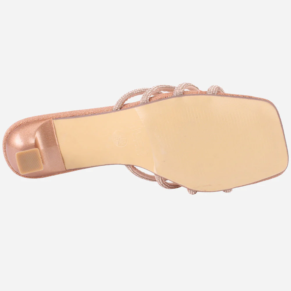 Women's "REIN" Decorated Kitten Heel Sandals - Image 5
