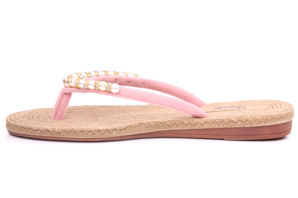 Womens 'Rene' Flat Thong Slippers - Image 3