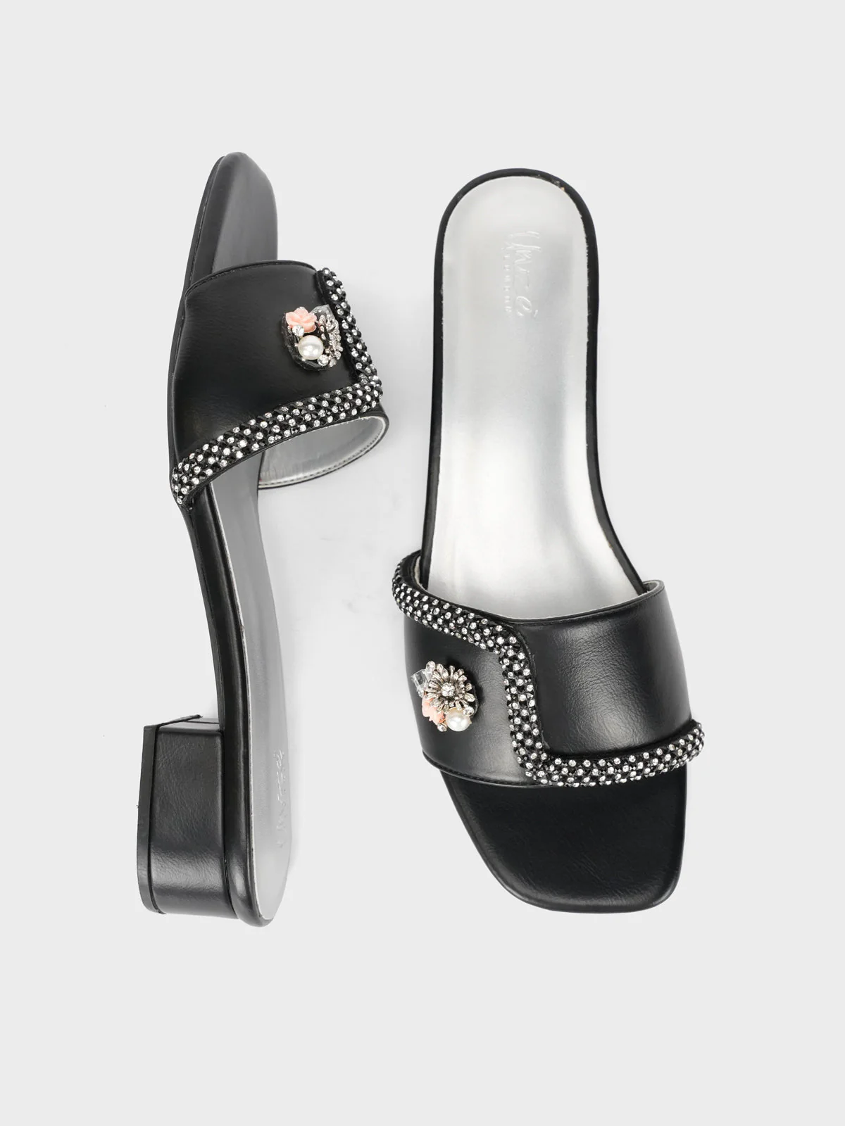 Womens "REYNA" Block Heel Summer Slippers - Image 5