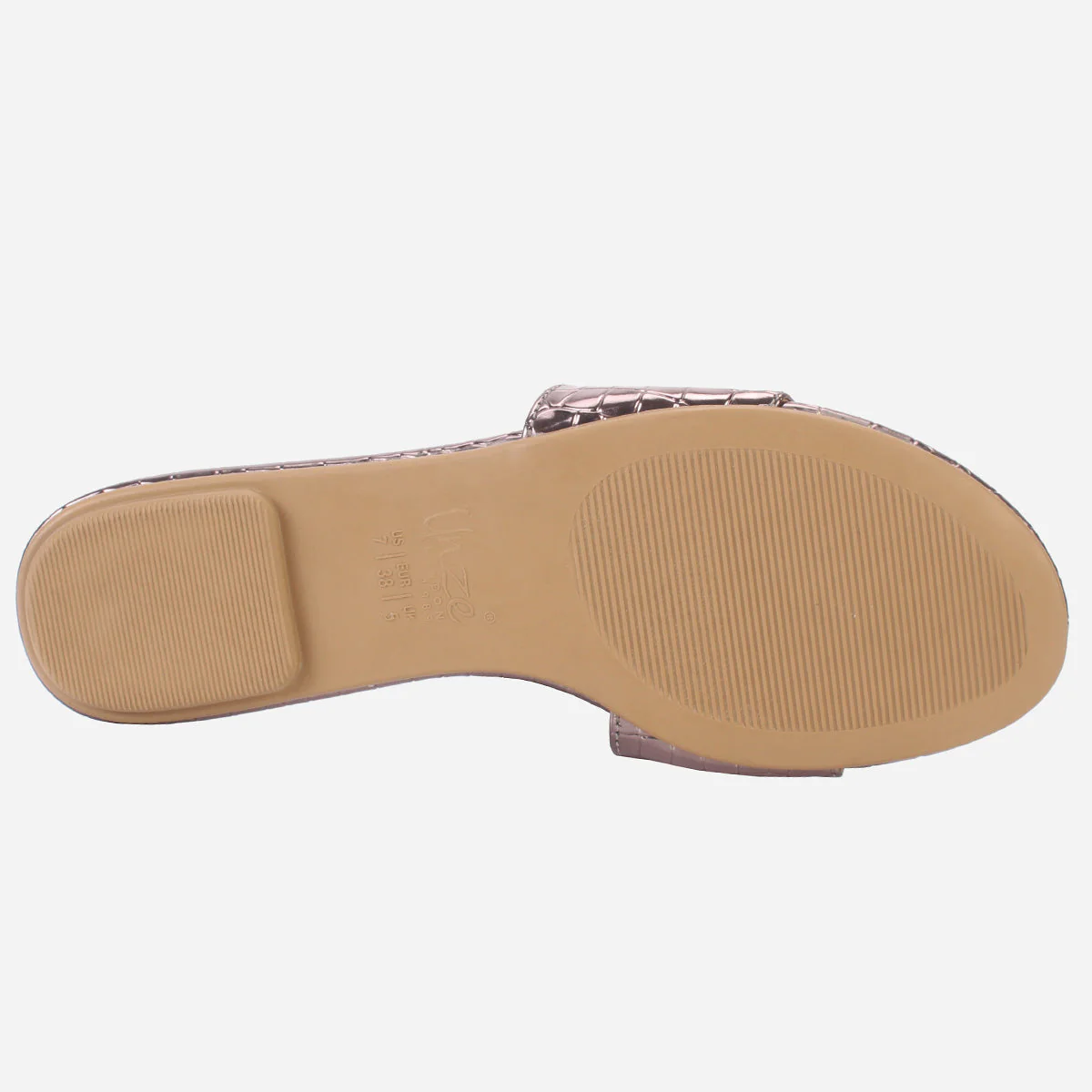 Womens "ROSA" Shimmer Summer Flat Slippers - Image 5