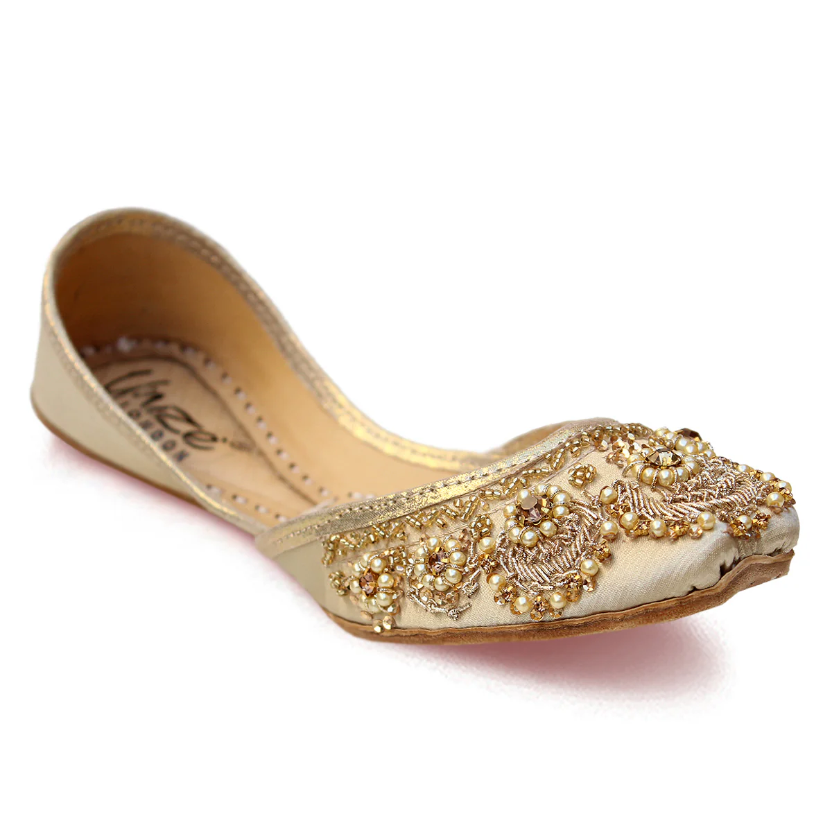 Women's "ROXELENA" Embellished Flat Khussa Pumps